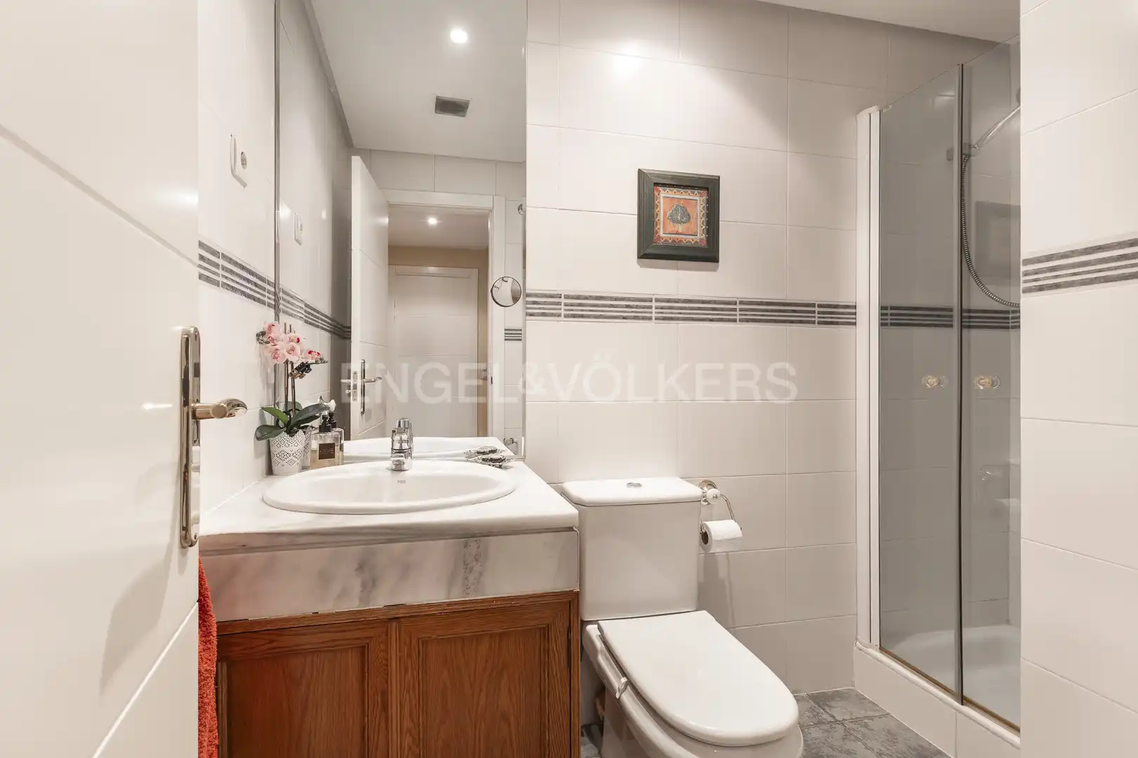 Badezimmer von Maisonette zur Miete in La Moraleja mit Klimaanlage, Heizung und Privatgarten