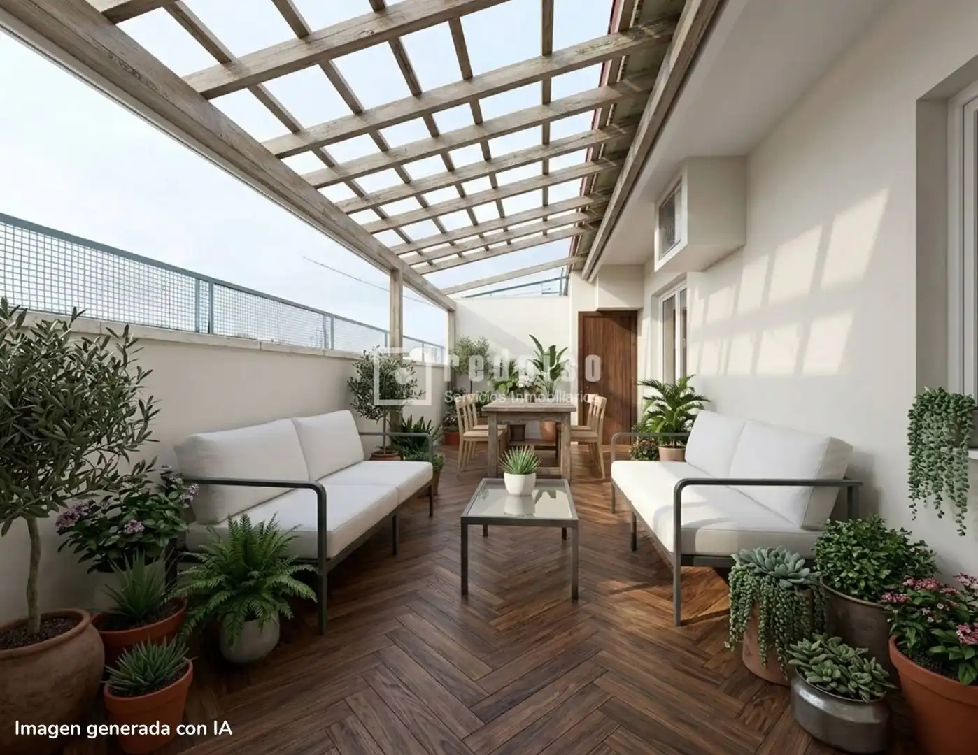 Terraza de Ático en venta en Madrid con Aire acondicionado, Calefacción y Parquet