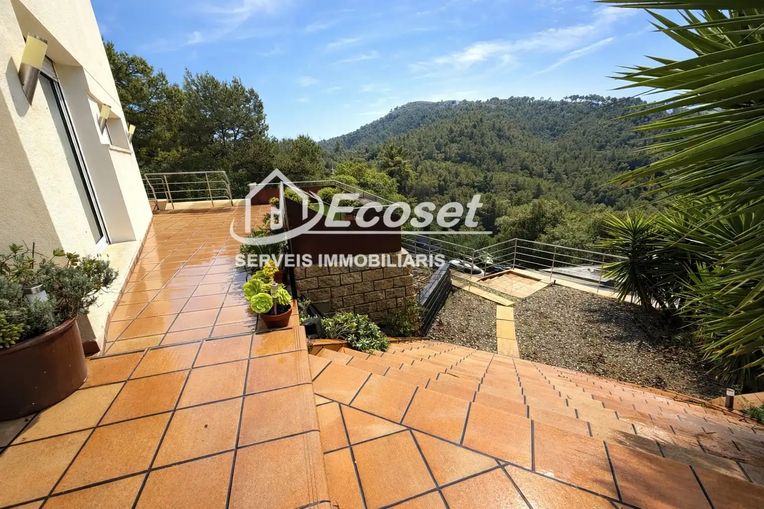 Terrasse von Haus oder Chalet zum Verkauf in Vallirana mit Klimaanlage, Heizung und Privatgarten