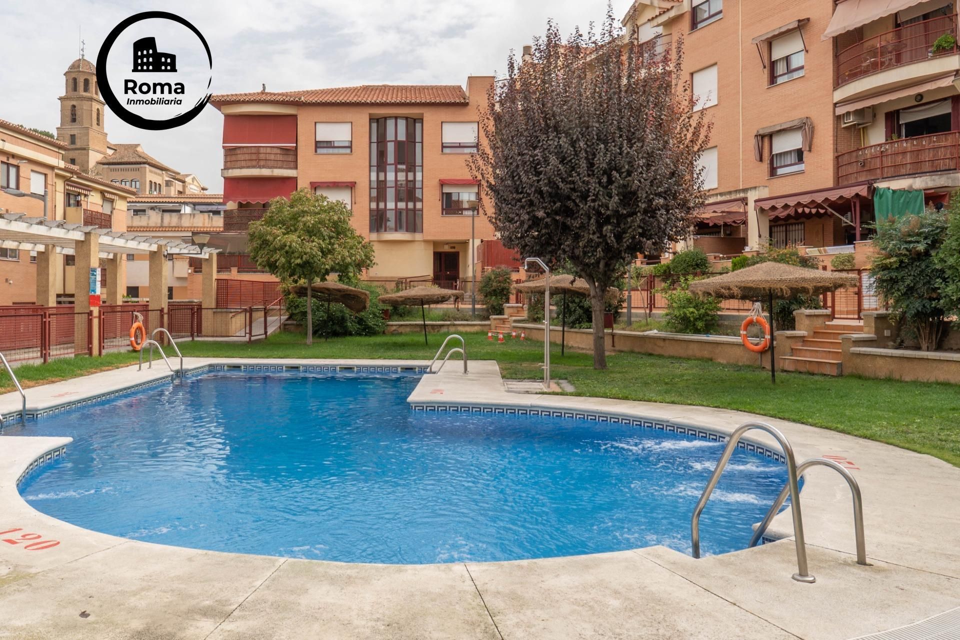 Swimming pool of Flat for sale in Alhendín  with Heating, Terrace and Community pool