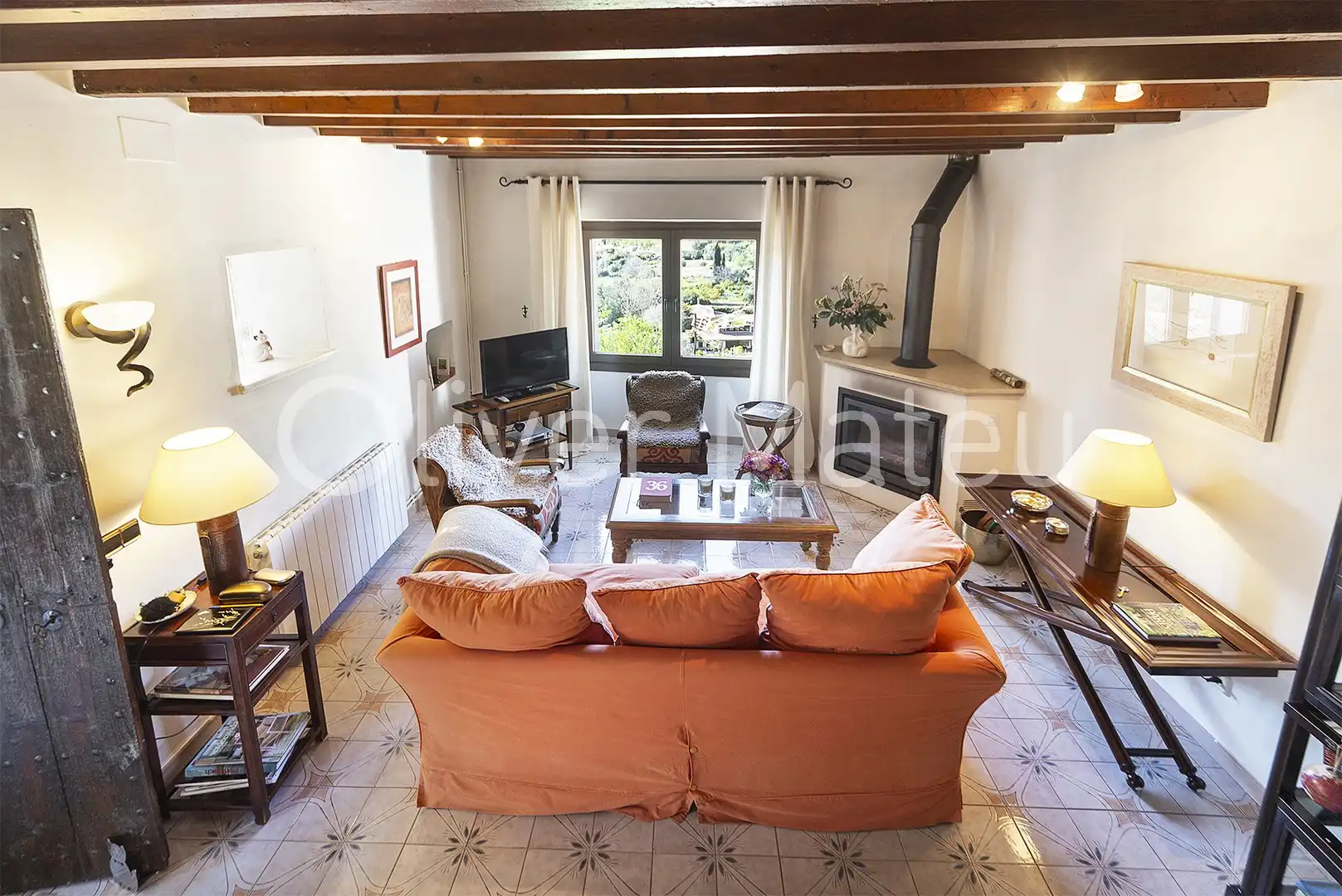 Living room of Houses for sale in Bunyola  with Heating, Private garden and Terrace