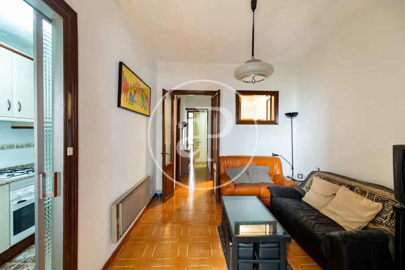 Sala d'estar de Casa adosada en venda en Barcelona amb Aire condicionat, Calefacció i Terrassa