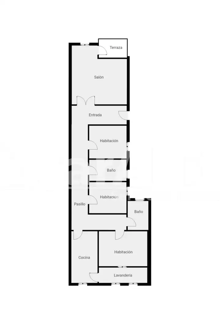Piso en venta en Gandia con Terraza y Amueblado