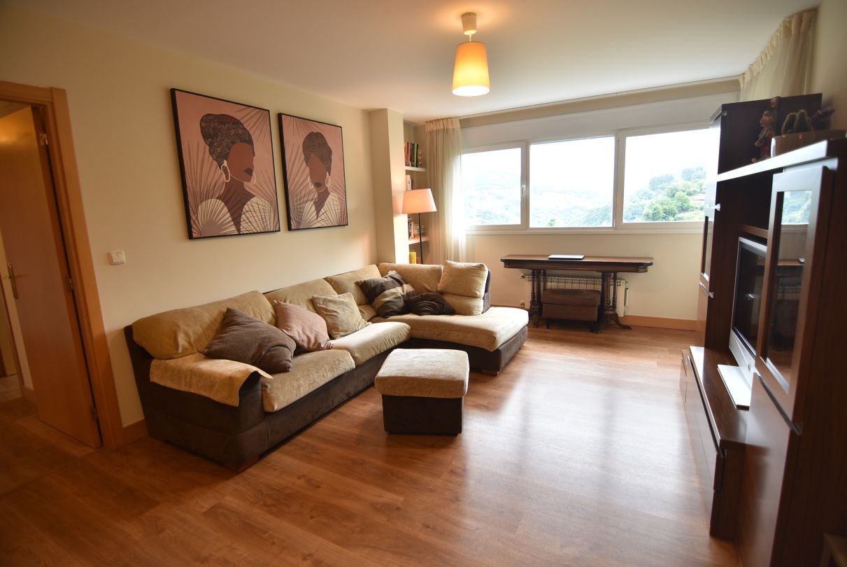 Sala de estar de Piso en venta en Eibar con Calefacción, Amueblado y Balcón