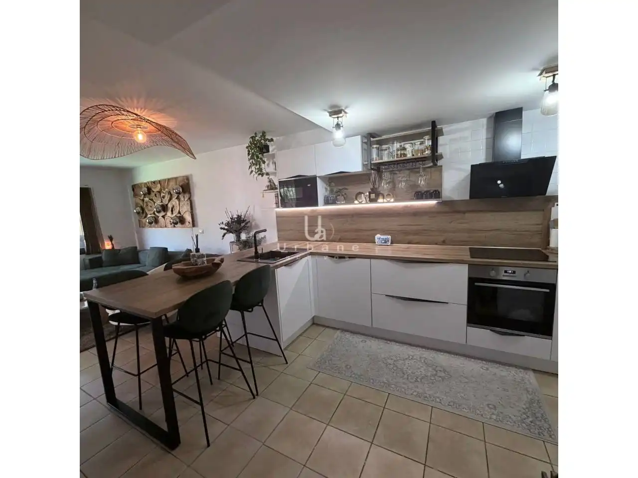 Küche von Wohnung zum Verkauf in Murcia mit Klimaanlage, Heizung und Privatgarten