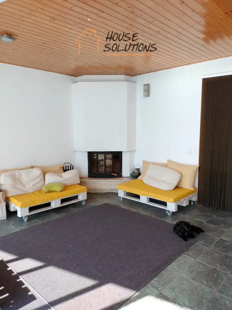 Sala d'estar de Casa adosada en venda en Polinyà amb Calefacció, Jardí privat i Terrassa