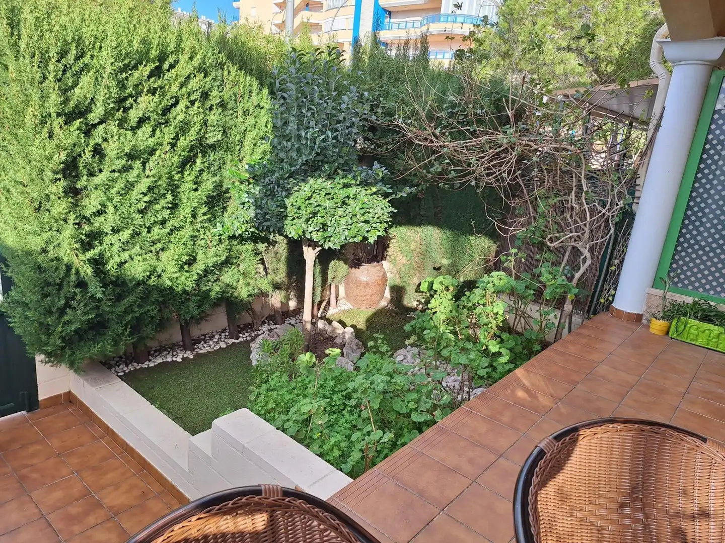 Jardín de Casa adosada en venta en Tavernes de la Valldigna con Aire acondicionado, Jardín privado y Terraza