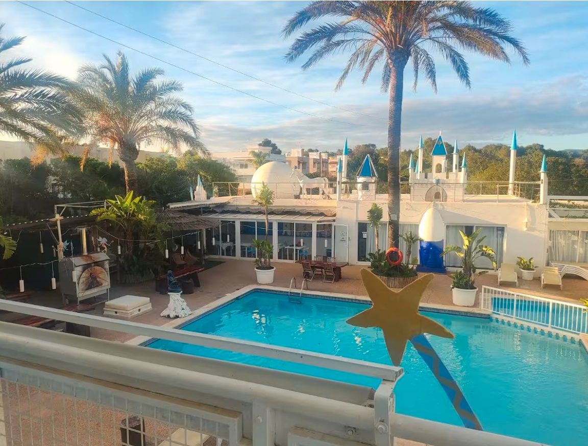 Swimming pool of Apartment to rent in Santa Eulària des Riu  with Air Conditioner, Heating and Parquet flooring