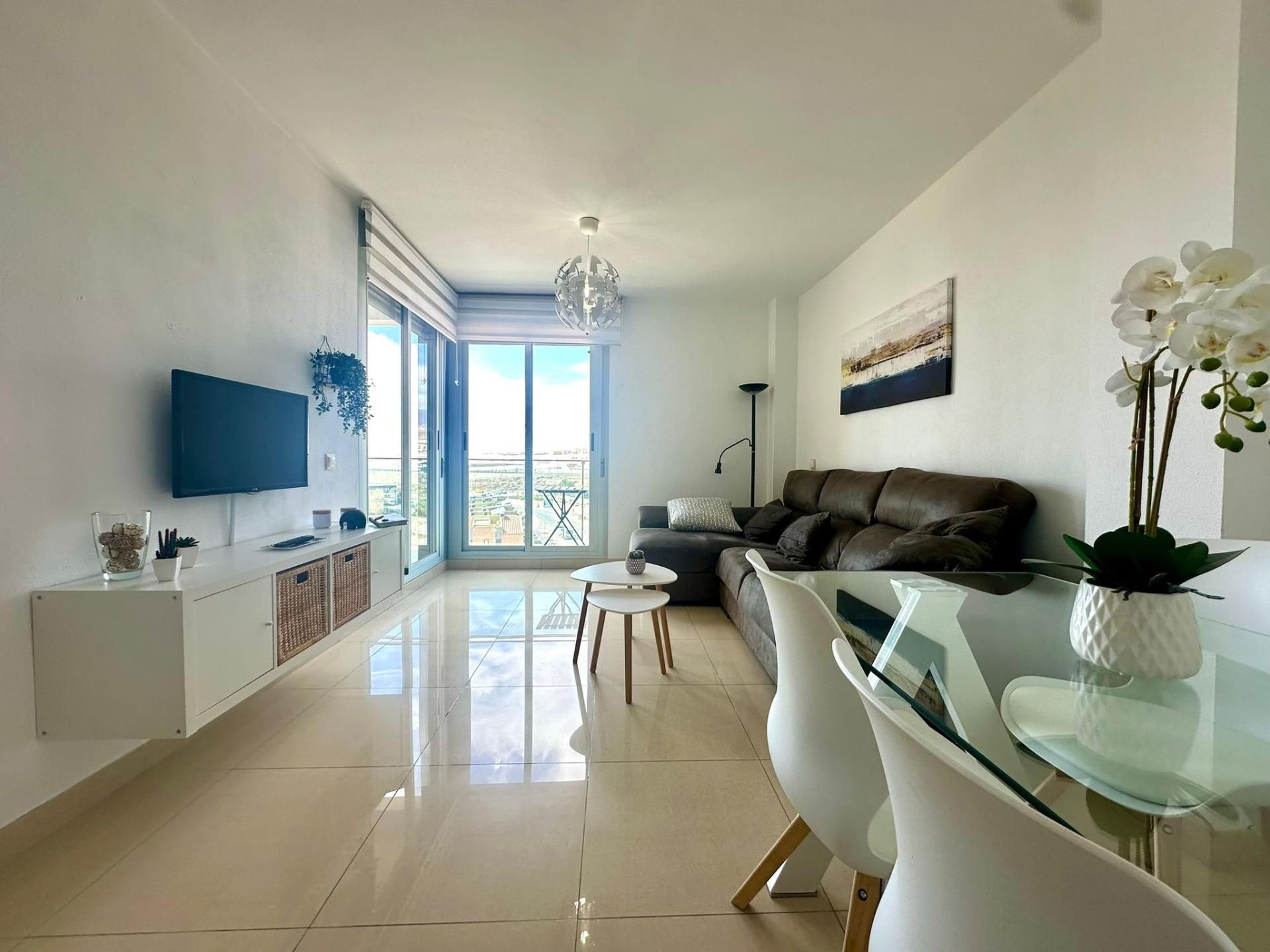 Sala de estar de Piso en venta en Vícar con Aire acondicionado, Calefacción y Terraza