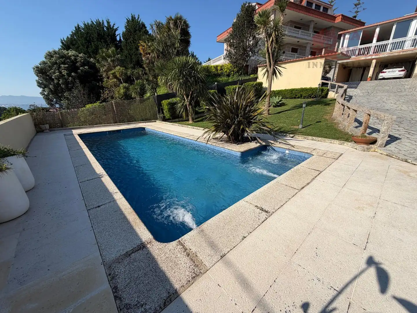 Piscina de Casa o chalet en venta en Moaña con Calefacción, Terraza y Trastero