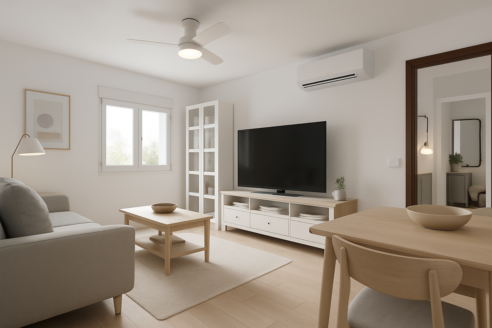 Living room of Flat for sale in  Tarragona Capital  with Air Conditioner