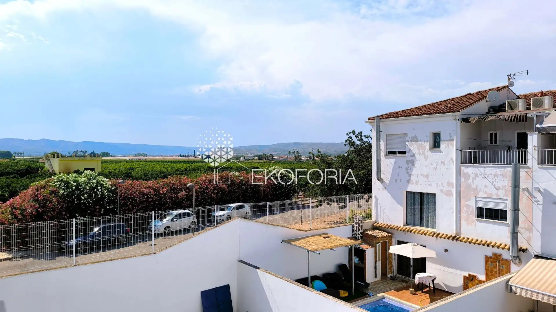 Terraza de Casa adosada en venta en Beneixida con Aire acondicionado, Calefacción y Jardín privado