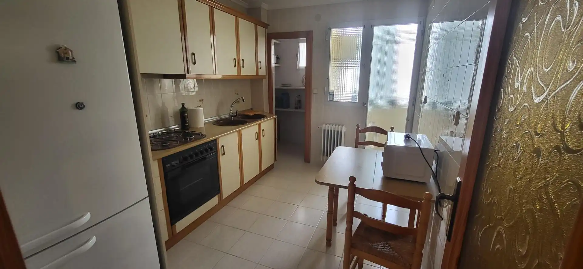 Kitchen of Flat for rent in Albacete  with Heating, Furnished and Balcony