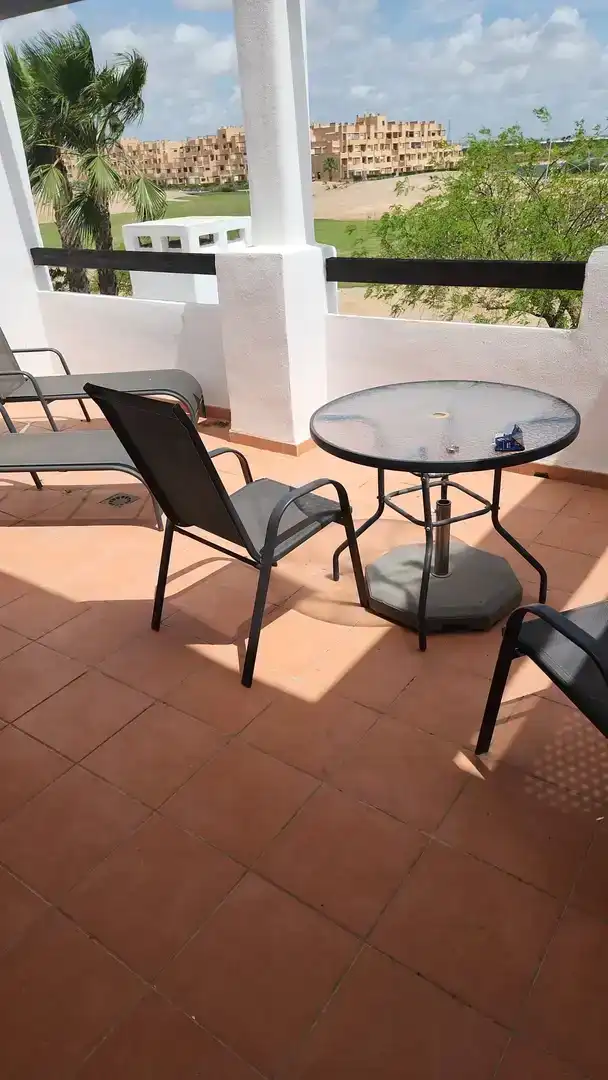 Terrasse von Wohnungen zur Miete in Torre-Pacheco mit Klimaanlage, Schwimmbad und Balkon