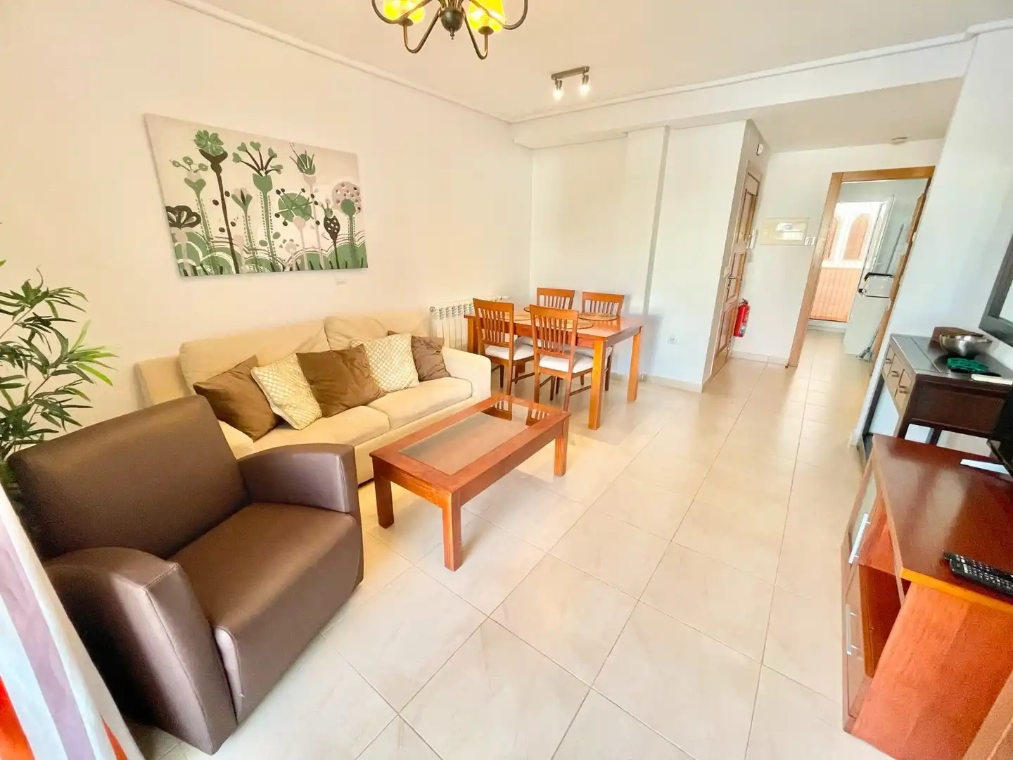 Living room of Apartments for rent in Torre-Pacheco  with Air Conditioner, Terrace and Furnished