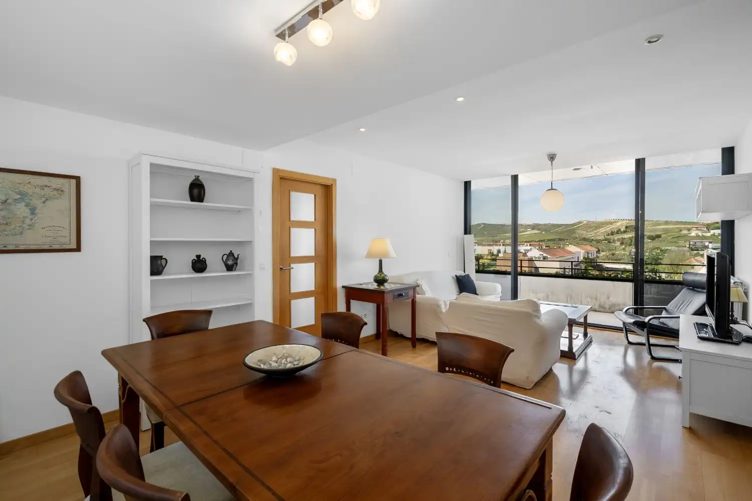 Wohnzimmer von Dachboden zum Verkauf in Las Gabias mit Klimaanlage, Heizung und Terrasse
