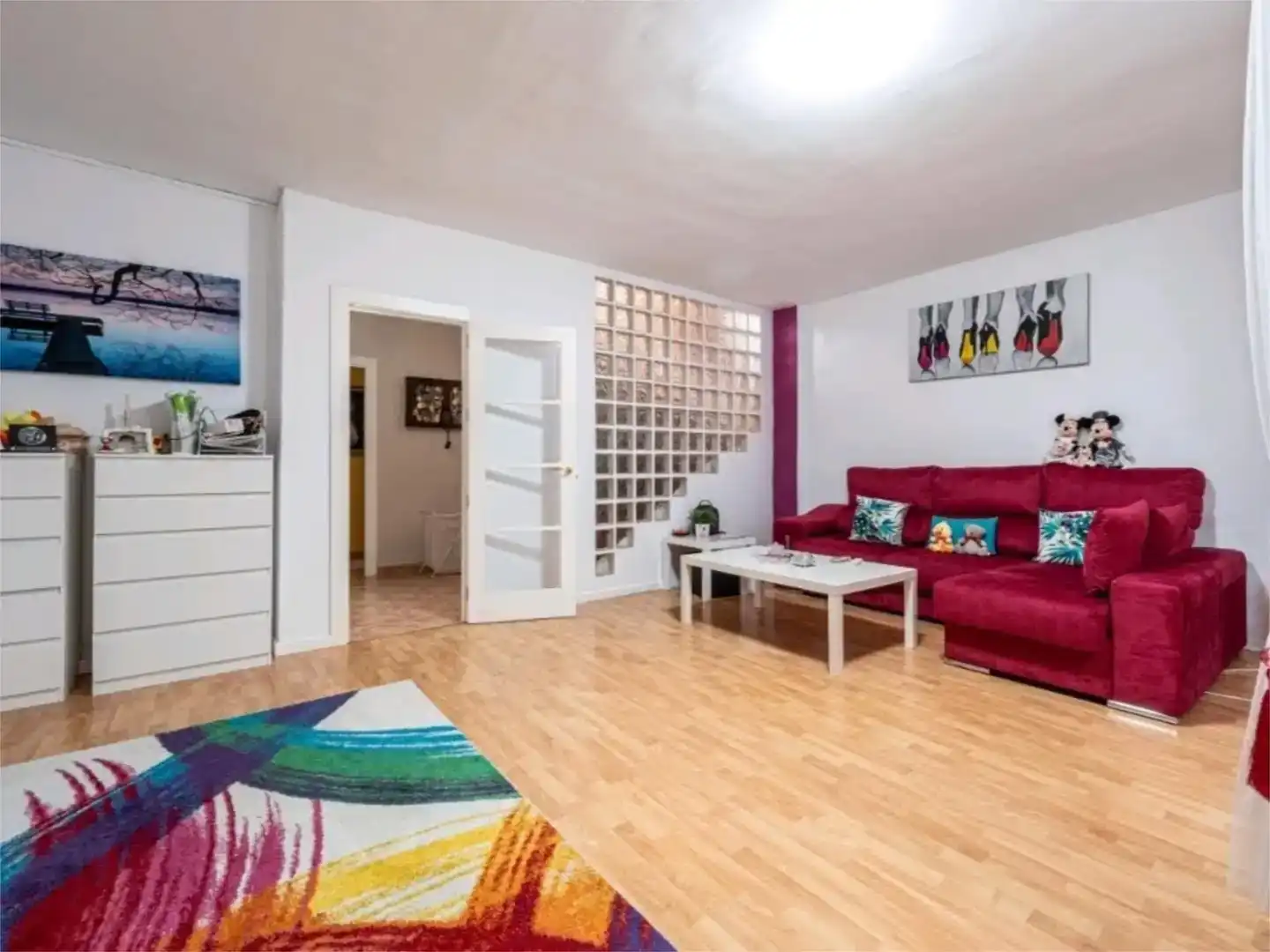 Sala de estar de Piso en venta en Málaga con Aire acondicionado, Jardín privado y Parquet