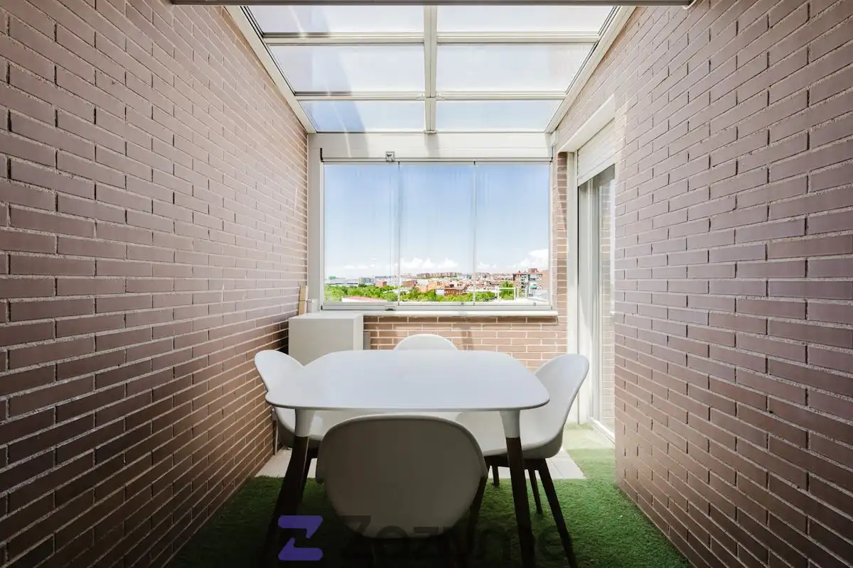 Terrace of Flat for rent in Madrid  with Air Conditioner, Heating and Private garden