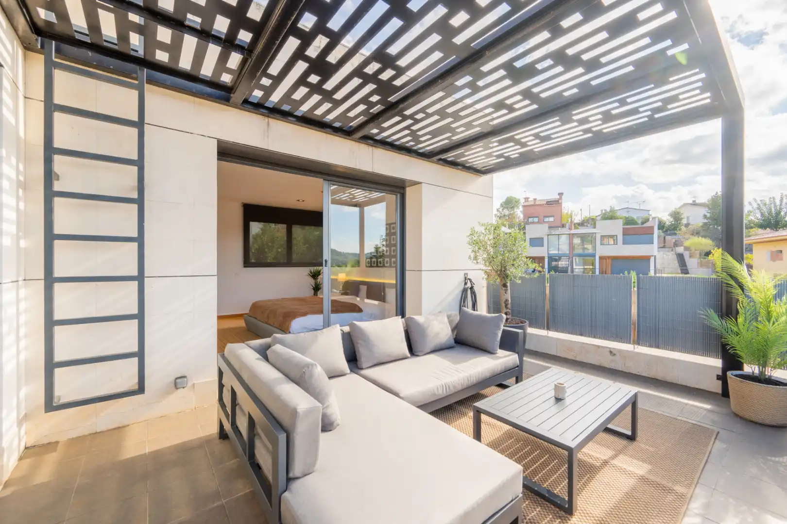 Terraza de Casa o chalet en venta en Sant Cugat del Vallès con Aire acondicionado, Calefacción y Jardín privado