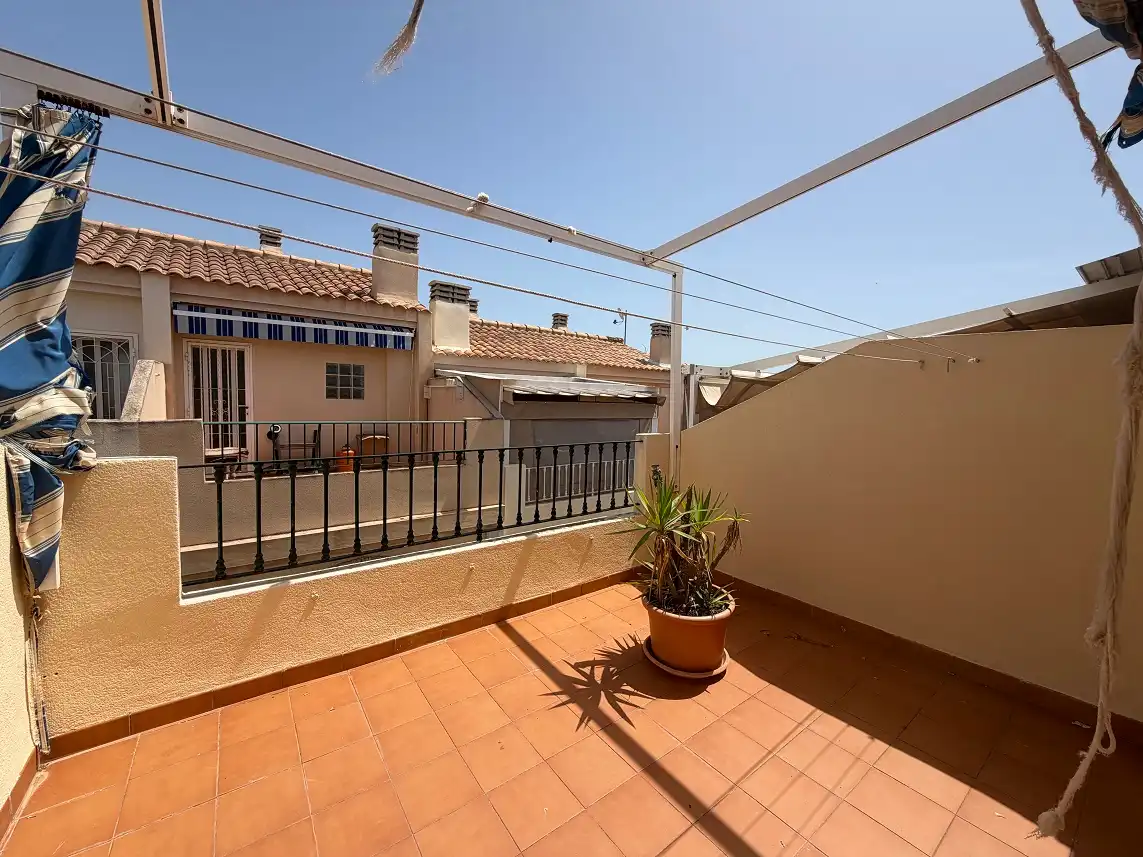 Terraza de Casa adosada en venta en Santa Pola con Terraza y Piscina comunitaria
