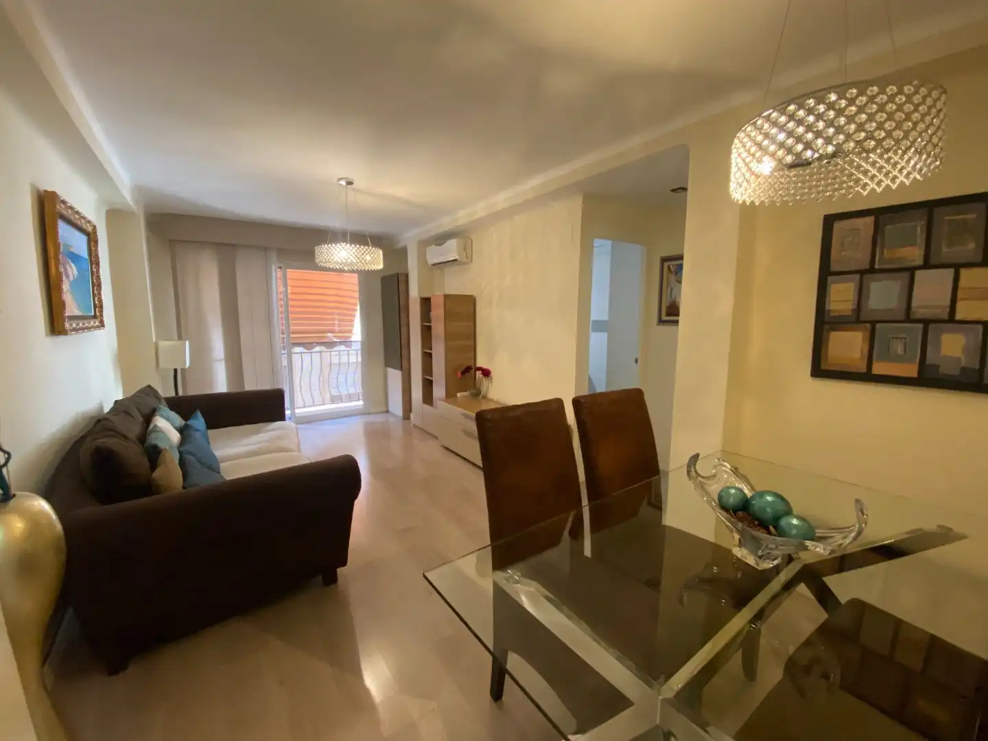 Sala d'estar de Pis en venda en Málaga Capital amb Aire condicionat i Terrassa