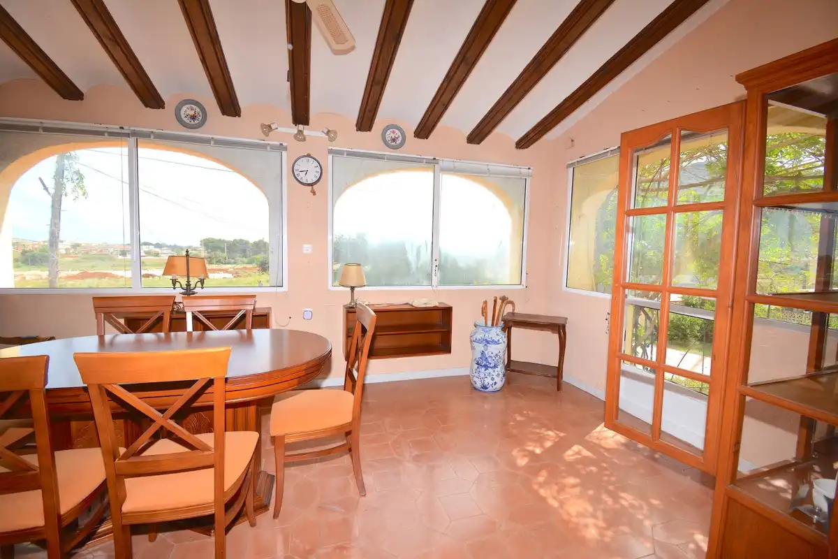 Esszimmer von Haus oder Chalet zum Verkauf in Dénia mit Klimaanlage, Heizung und Privatgarten