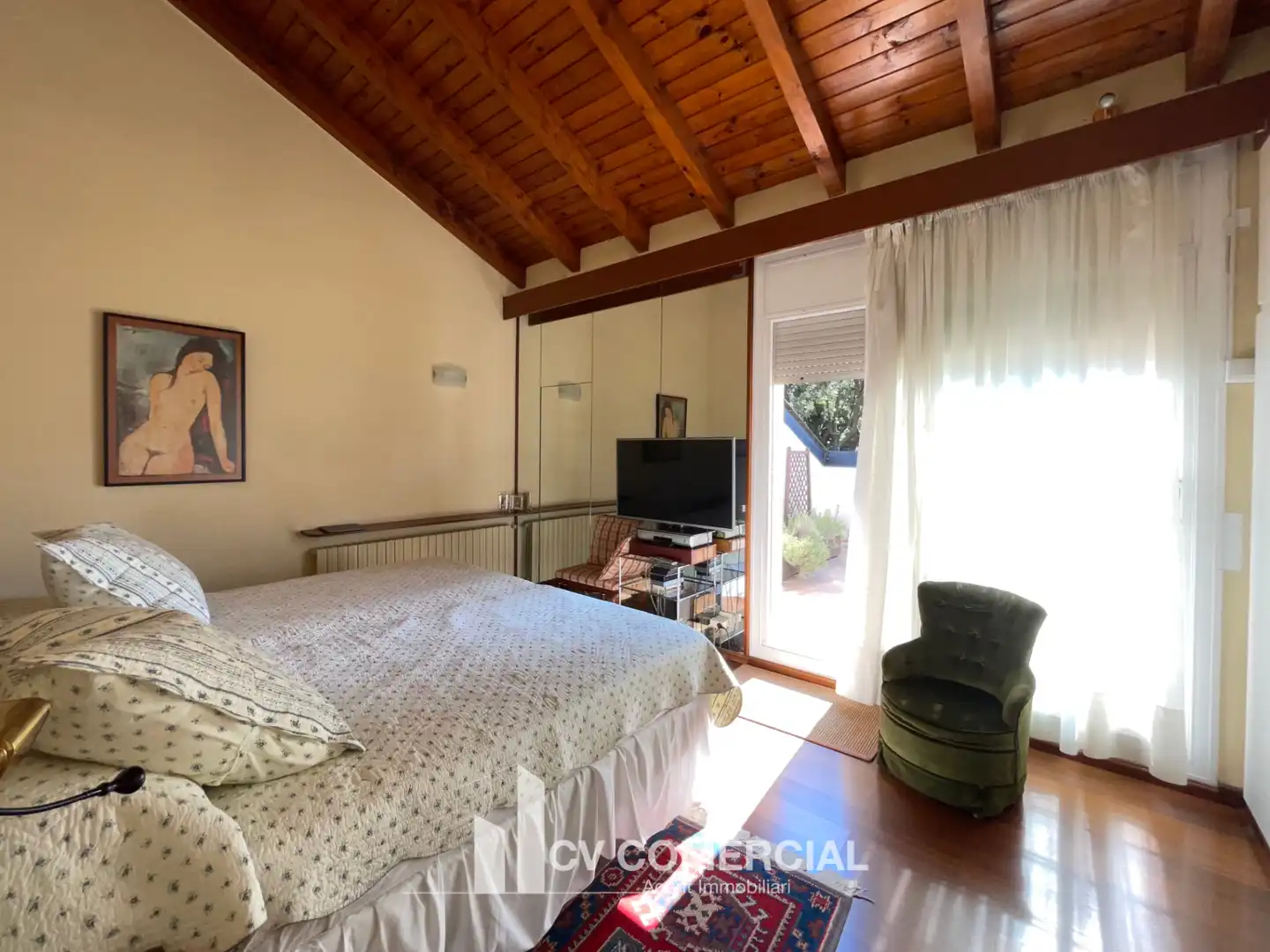 Dormitori de Casa o xalet en venda en Sant Cugat del Vallès amb Aire condicionat, Calefacció i Jardí privat