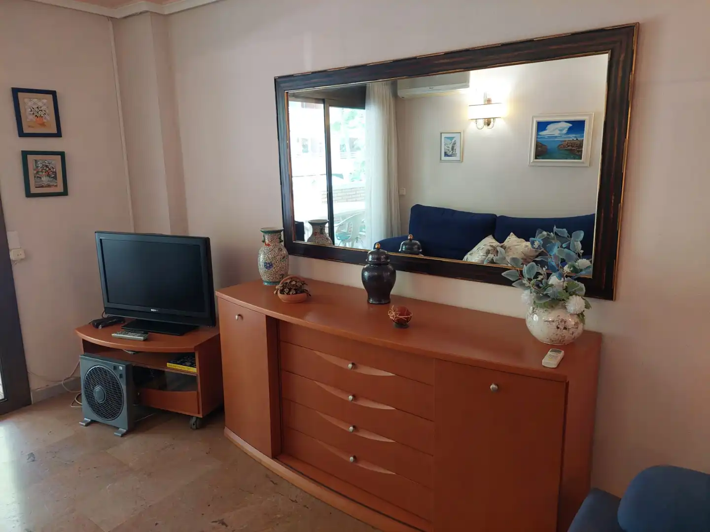 Sala de estar de Piso en venta en Salou con Aire acondicionado, Terraza y Amueblado