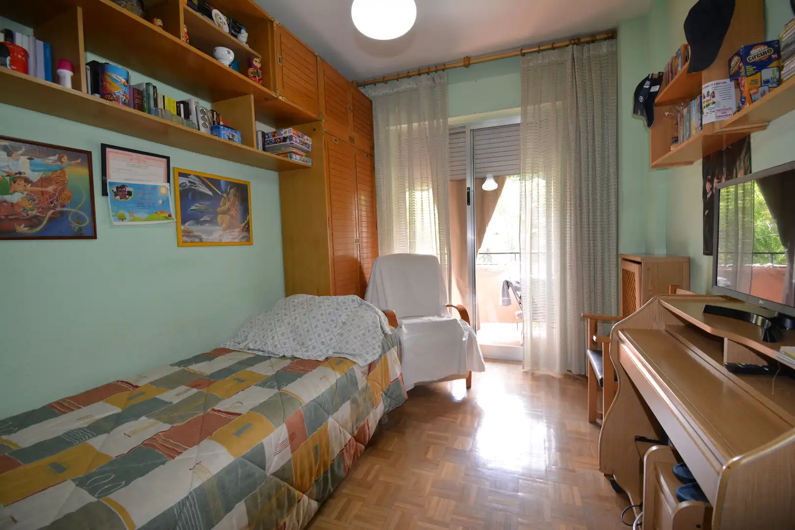 Schlafzimmer von Wohnung zum Verkauf in Madrid mit Terrasse und Möbliert