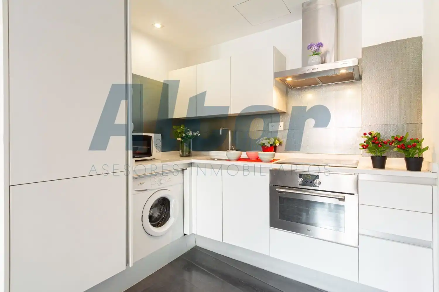 Kitchen of Attic for rent in Madrid  with Heating, Terrace and Furnished