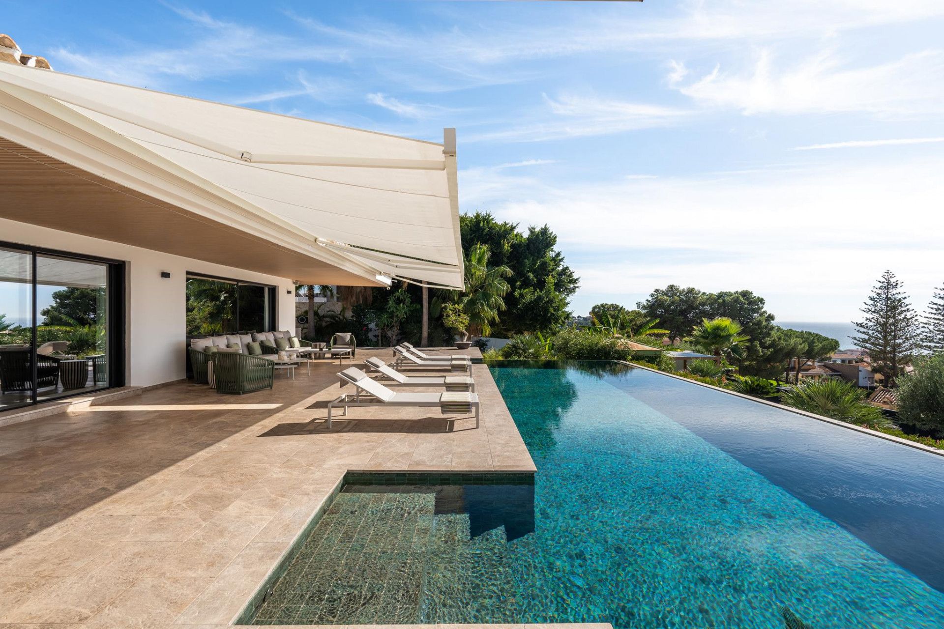 Swimming pool of House or chalet for sale in Málaga Capital  with Air Conditioner, Private garden and Terrace