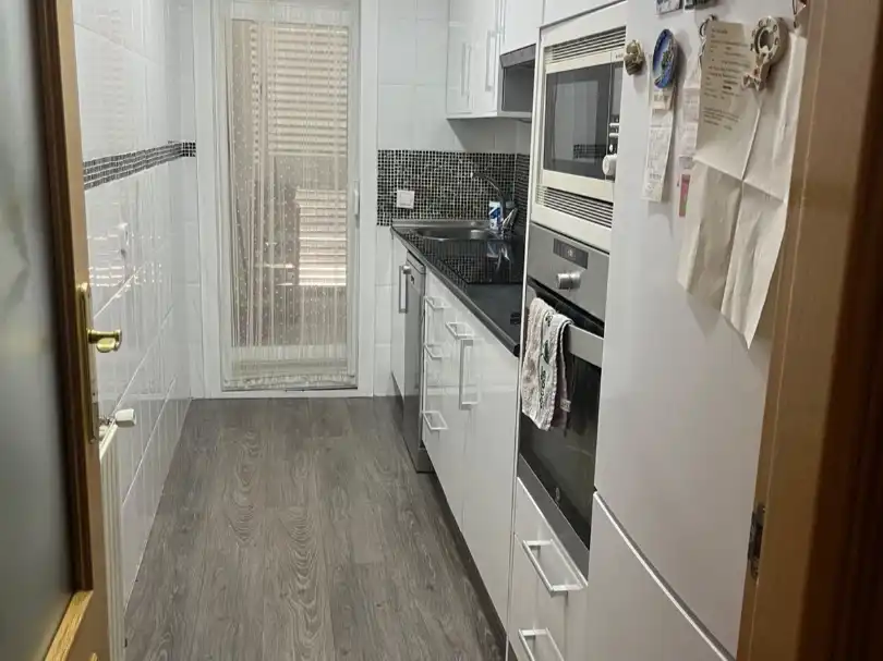 Kitchen of Flat for sale in  Madrid Capital  with Air Conditioner