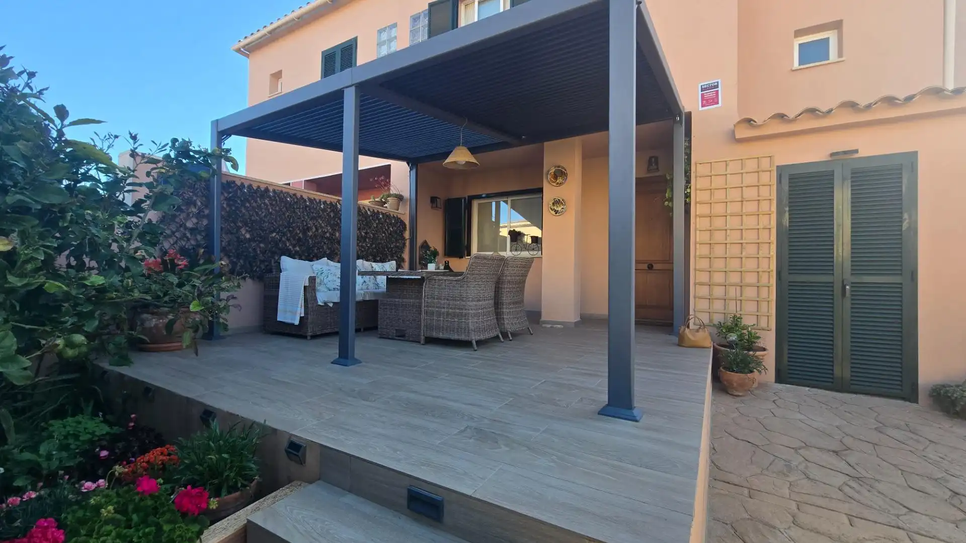 Terrassa de Casa adosada en venda en Llucmajor amb Aire condicionat, Jardí privat i Terrassa