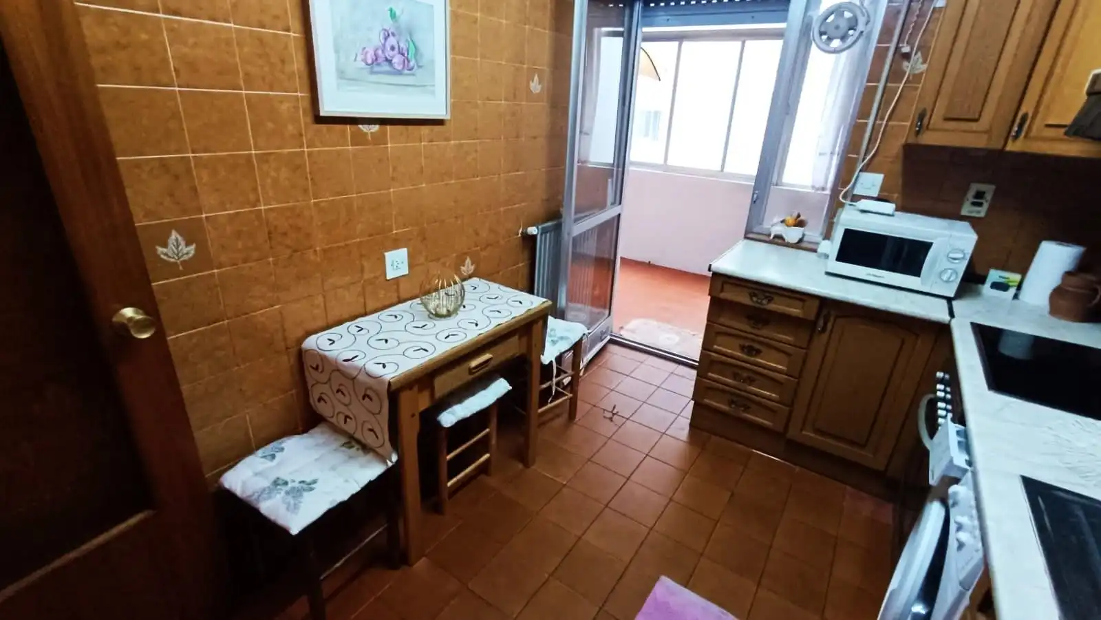 Kitchen of Flat for sale in Zamora Capital   with Heating, Parquet flooring and Terrace
