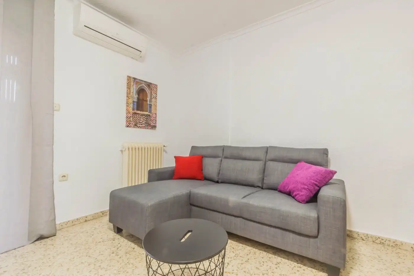 Sala de estar de Piso de alquiler en Granada con Aire acondicionado, Calefacción y Terraza