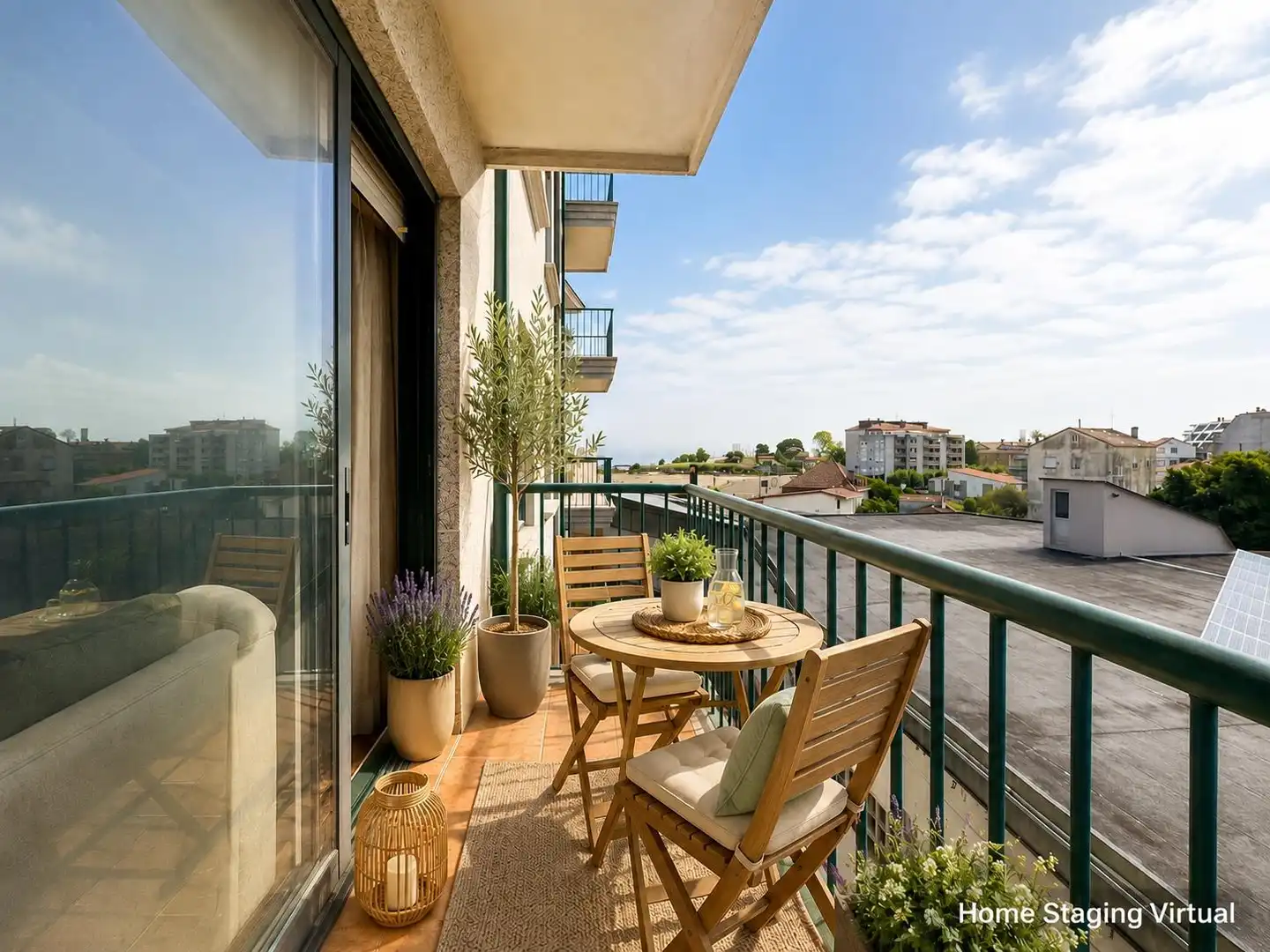 Balcony of Flat for sale in Baiona  with Parquet flooring, Terrace and Storage room