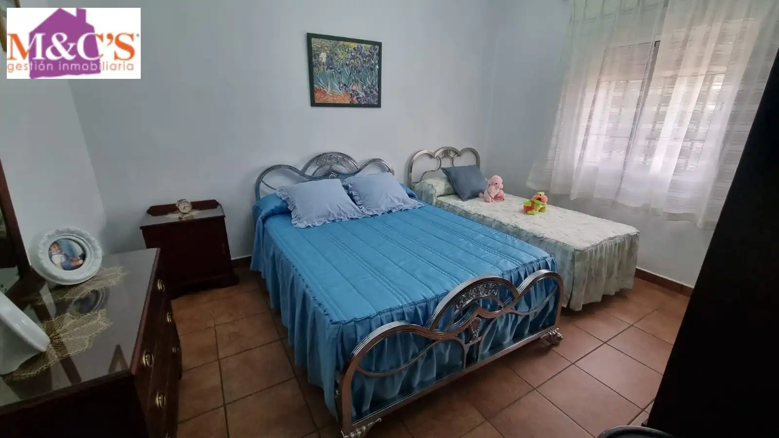 Bedroom of Houses for sale in Hinojosas de Calatrava  with Air Conditioner, Heating and Private garden