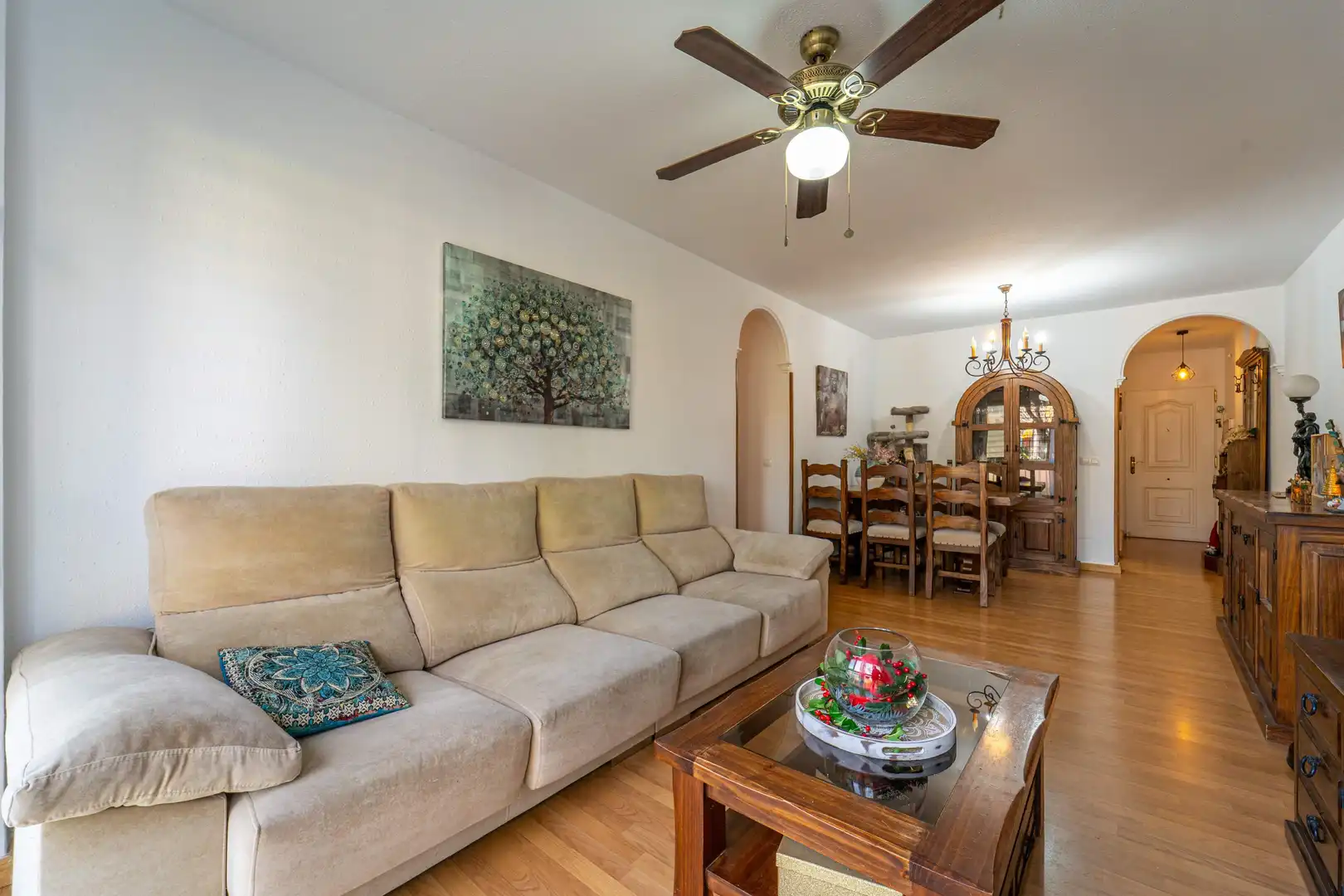 Sala de estar de Piso en venta en Mijas con Amueblado