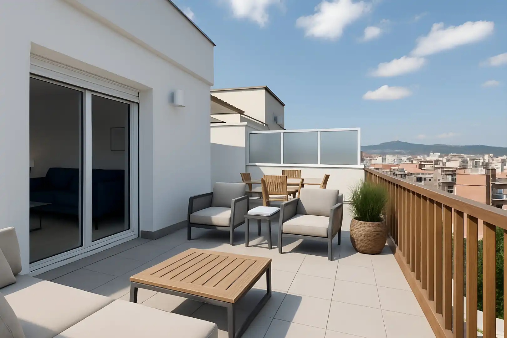 Terrasse von Dachboden zum Verkauf in Barcelona mit Terrasse