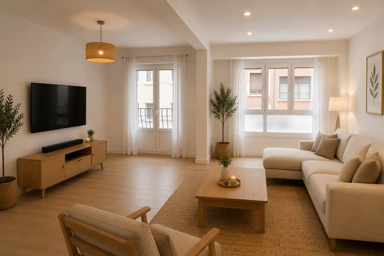 Sala d'estar de Pis en venda en Portugalete