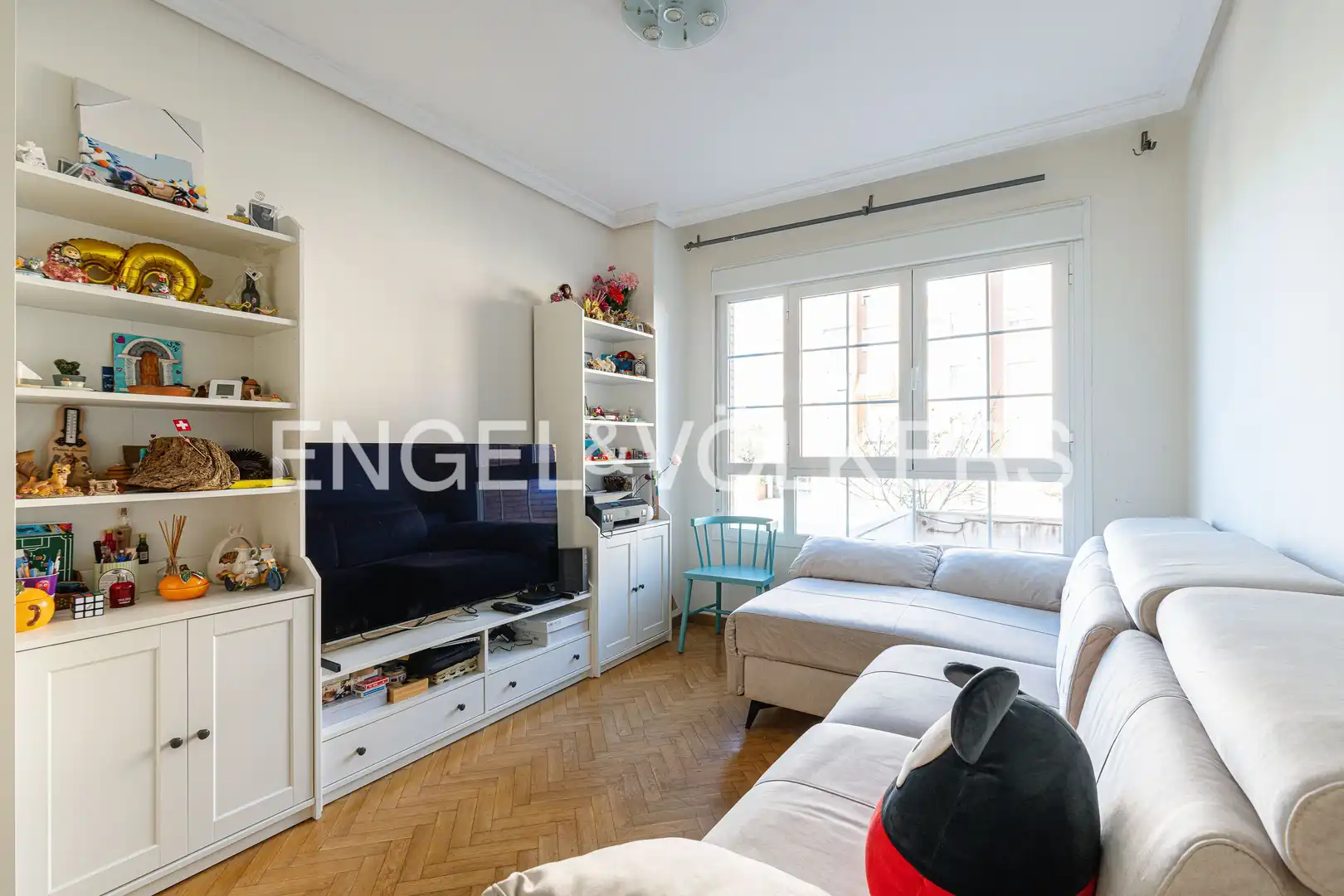 Sala de estar de Piso en venta en Coslada con Aire acondicionado, Calefacción y Parquet