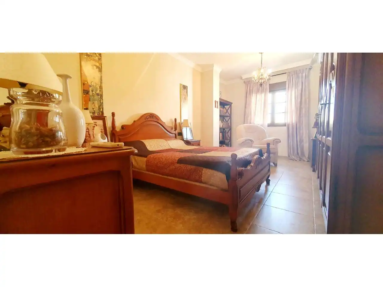 Habitación de Casa adosada en venta en Roquetas de Mar con Aire acondicionado, Calefacción y Jardín privado