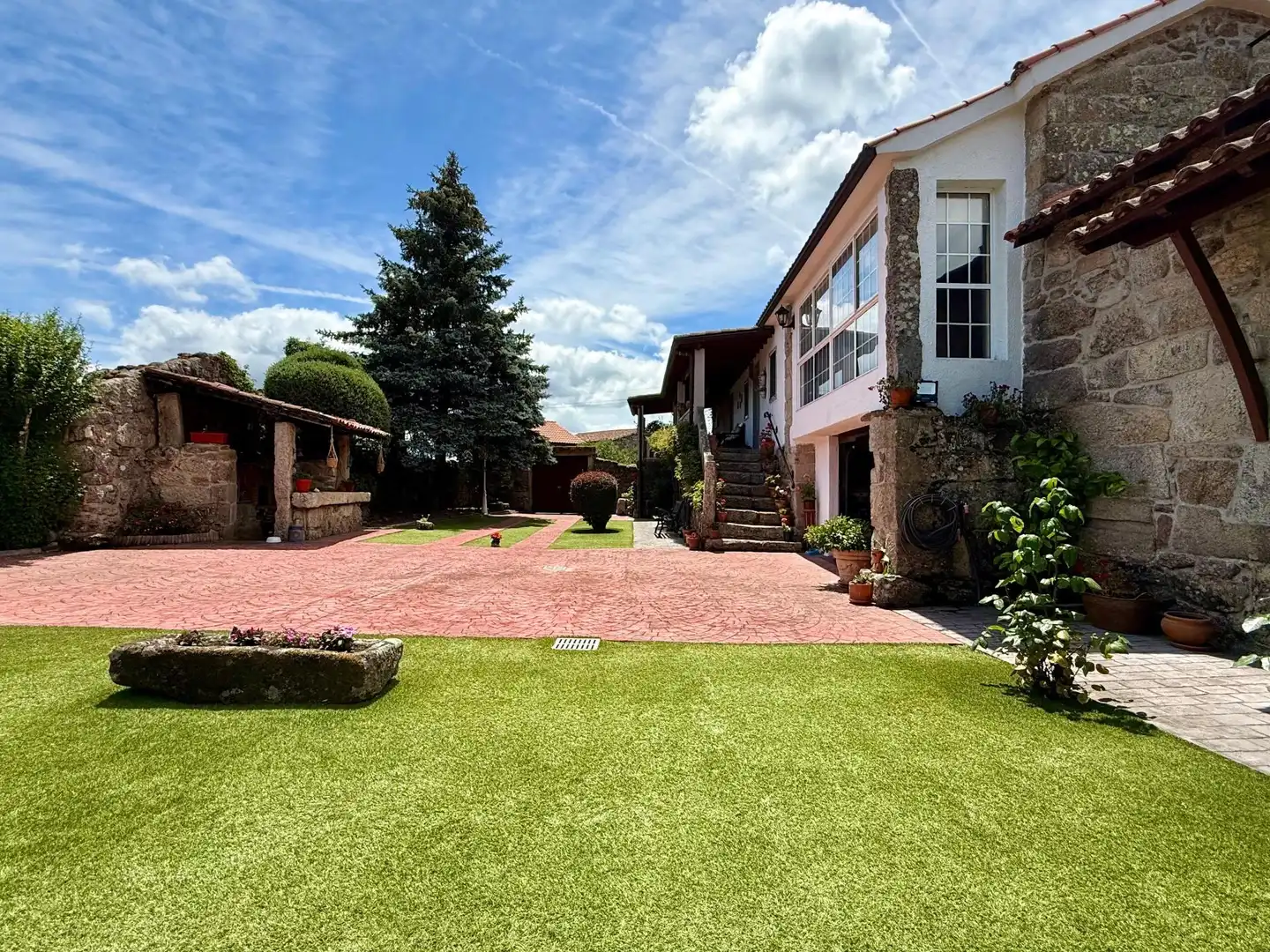 Terraza de Casa o chalet en venta en San Amaro con Calefacción, Jardín privado y Parquet