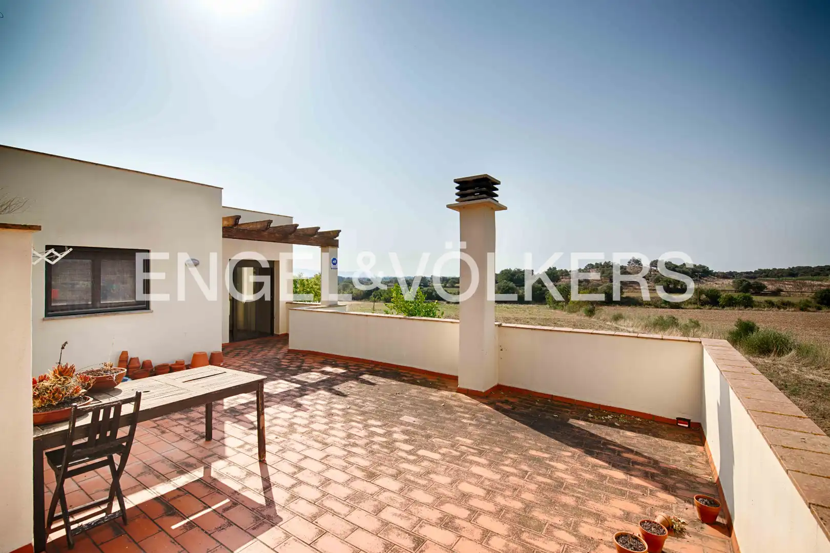 Terrace of Houses for sale in Pedret i Marzà  with Private garden, Terrace and Swimming Pool
