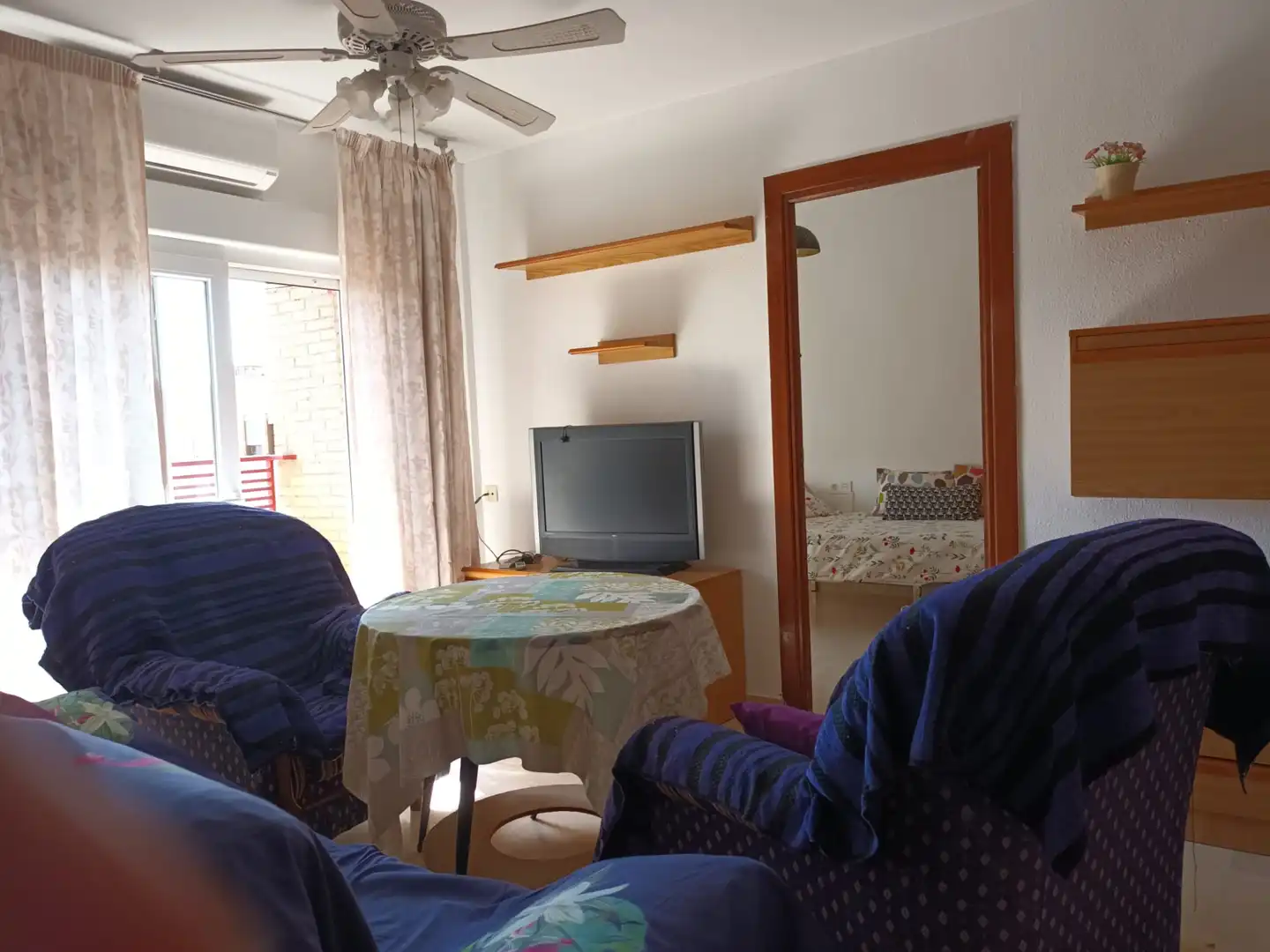 Wohnzimmer von Wohnung zur Miete in Granada mit Klimaanlage, Heizung und Terrasse