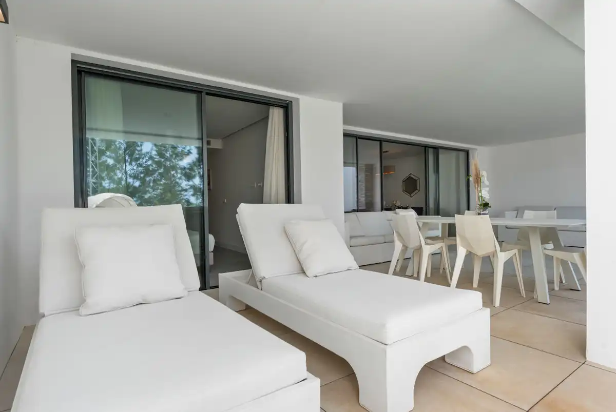 Terrassa de Apartament de lloguer en Marbella amb Aire condicionat, Jardí privat i Terrassa
