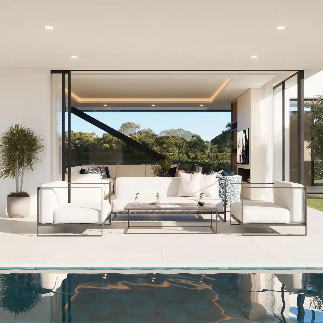 Terrassa de Casa o xalet en venda en Marbella amb Aire condicionat, Calefacció i Jardí privat