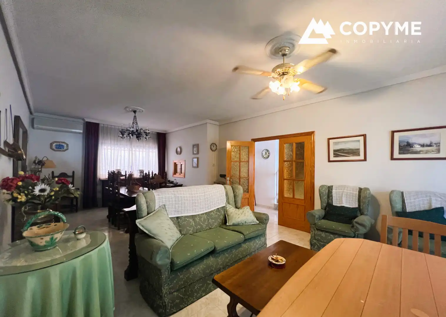 Sala de estar de Casa adosada en venta en Gerindote con Aire acondicionado, Jardín privado y Amueblado