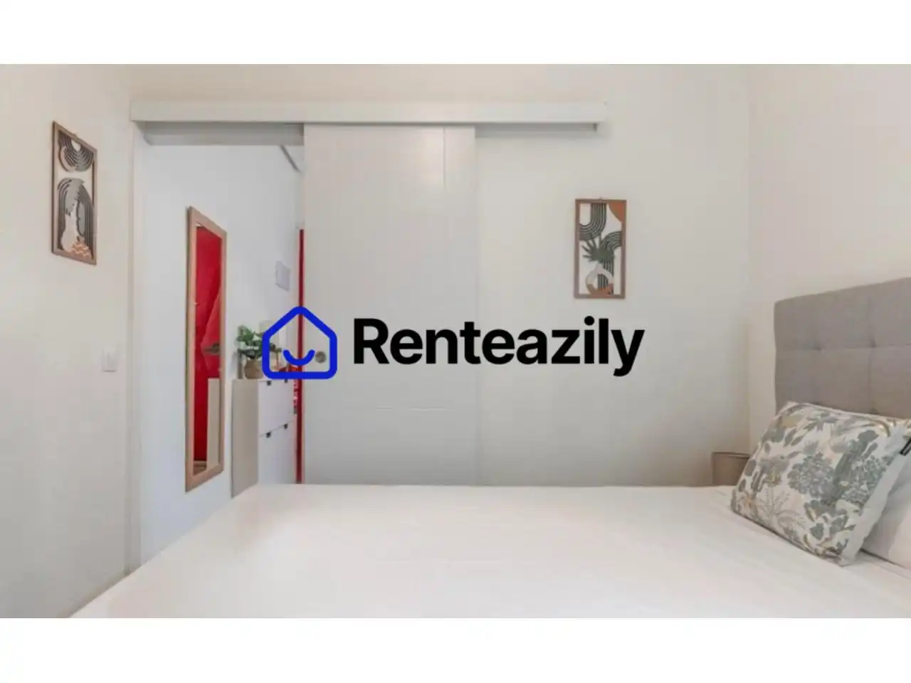 Dormitori de Apartament de lloguer en Madrid amb Aire condicionat, Calefacció i Parquet