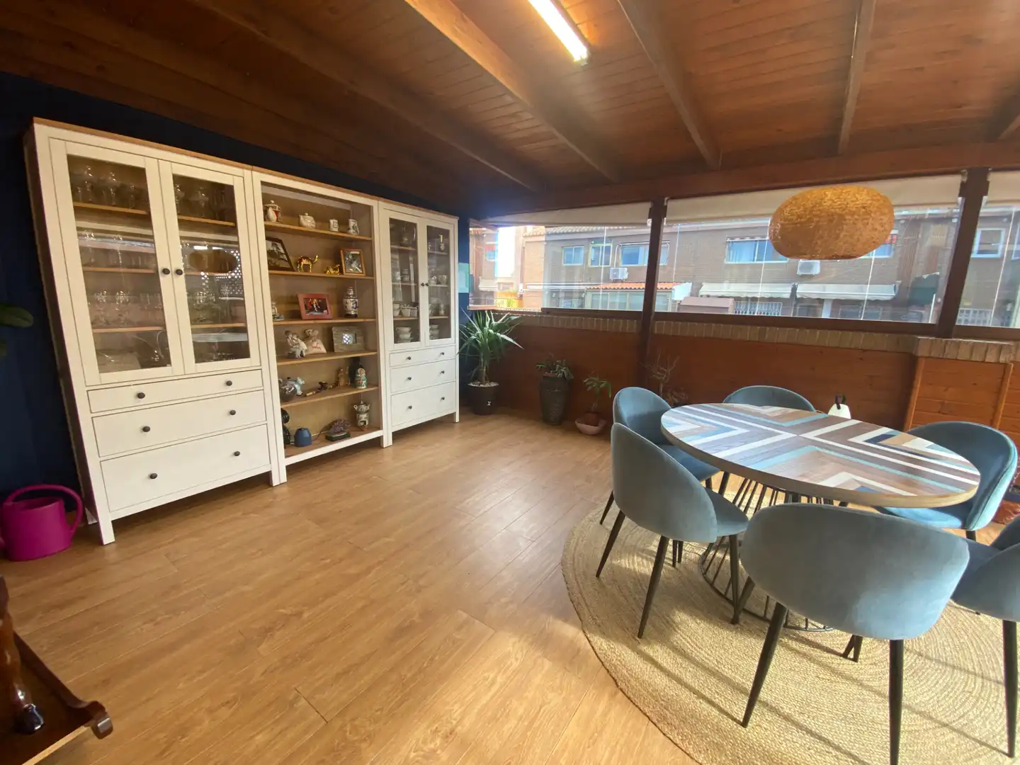 Esszimmer von Dachboden zum Verkauf in Valencia mit Klimaanlage, Heizung und Parkett